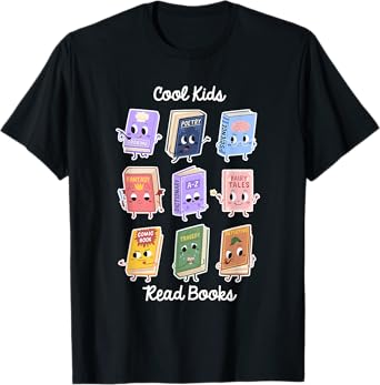 Cool Kids Read Books Apparel T-Shirt