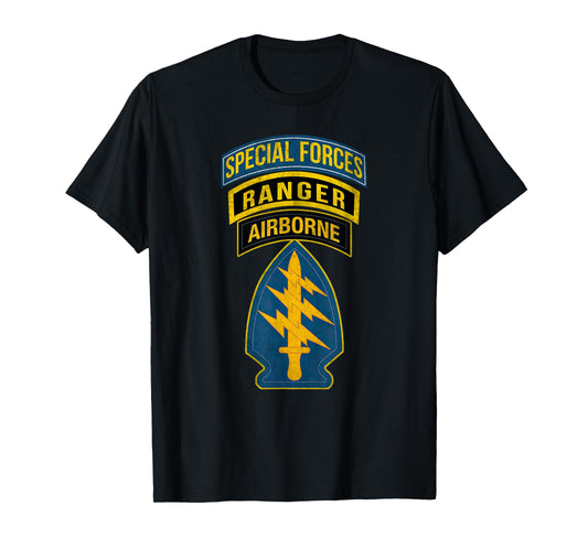 1st Special Forces Command Airborne Ranger Military Veteran T-Shirt