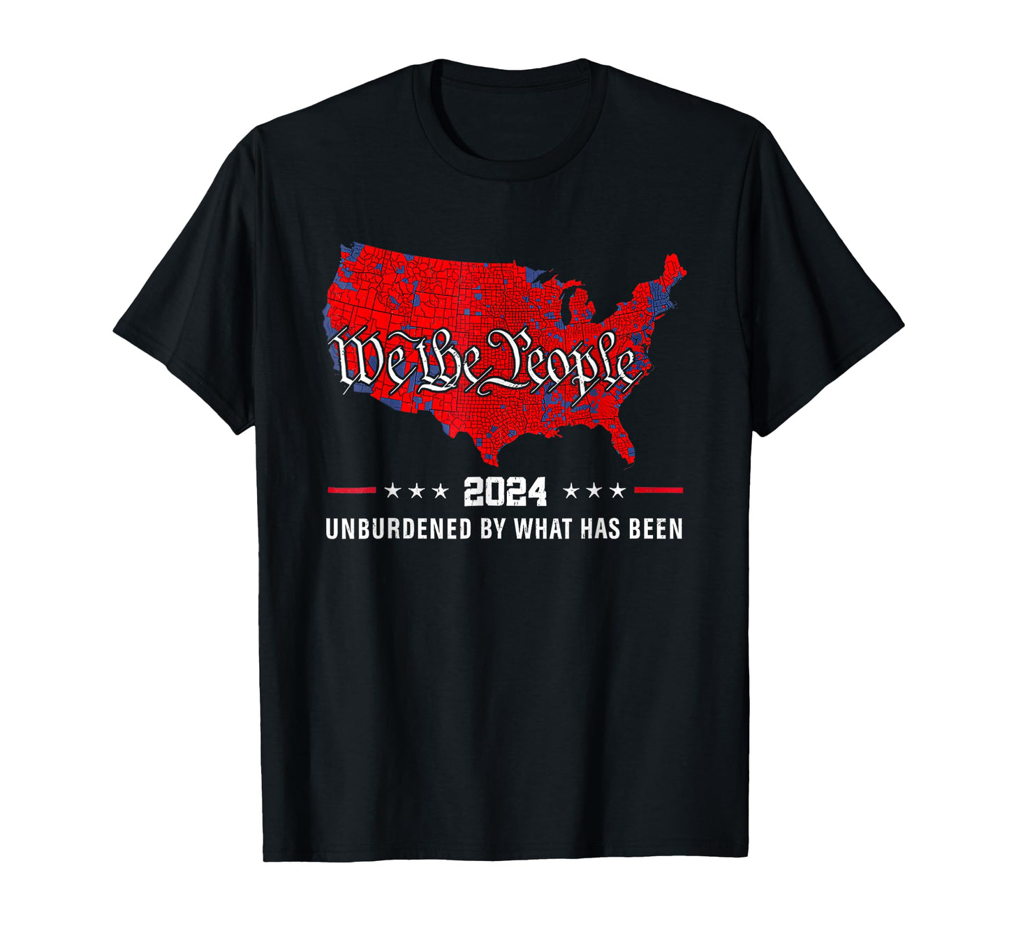 2024 Trump Winner Election Map Unburdened By What Has Been T-Shirt