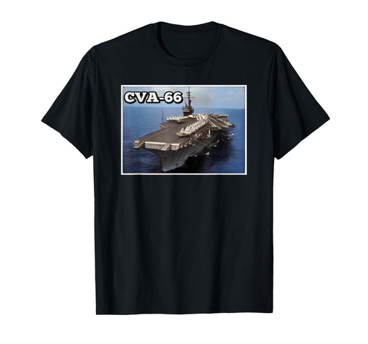 Aircraft Carrier USS America CVA-66 Father's Day Grandpa Dad T-Shirt