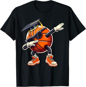 Senior 2025 Dabbing Basketball Ball Class Of 2025 Graduation T-Shirt