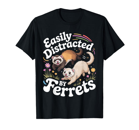 Cool Ferret Design for Men Women Ferret Lover Ferret T-Shirt