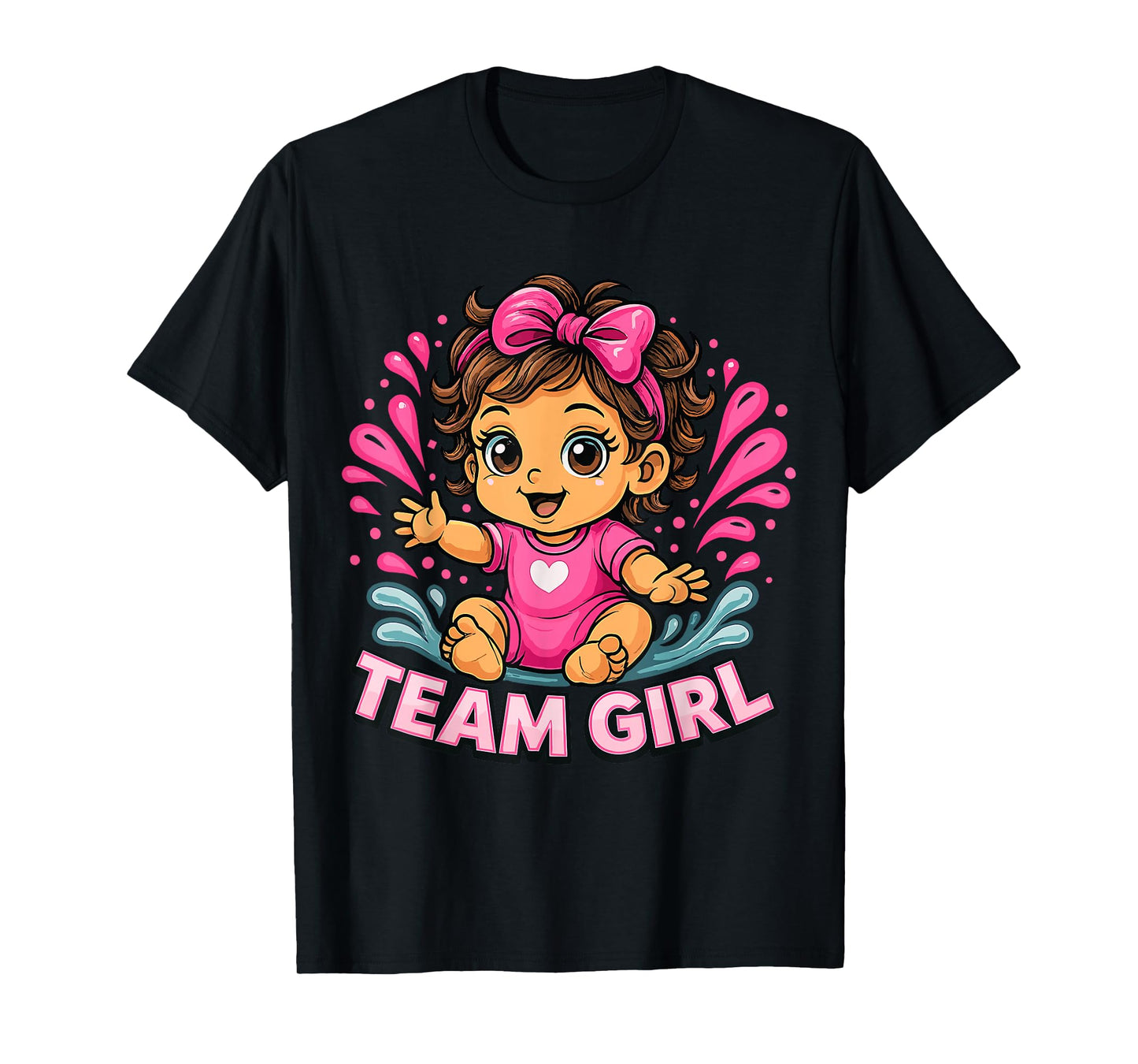 Team Girl Baby Gender Reveal Party T-Shirt