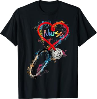 Watercol Nurse Life Nursing Nurse Week 2025 T-Shirt