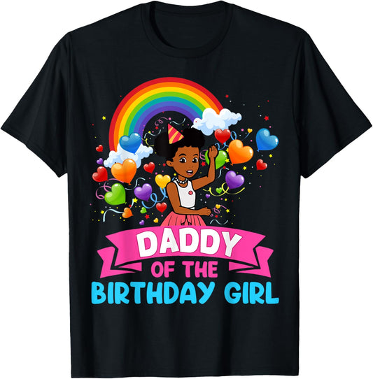 Daddy Of Birthday Girl Gracie Birthday Dolls Girl Party T-Shirt