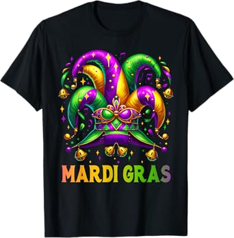Mardi Gras Mask Celebrate Mardi Gras Family Costume Cute T-Shirt