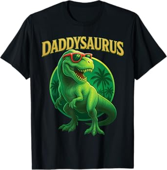 Cute Daddysaurus T-Rex Dad Dinosaur Daddy Saurus Fathers Day T-Shirt