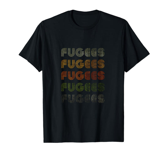 Love Heart Fugees Tee Grunge Vintage Style Black Fugees T-Shirt