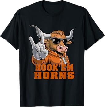 Vintage Longhorn Men Women Kids Girls Boys Spirit Evergreen T-Shirt