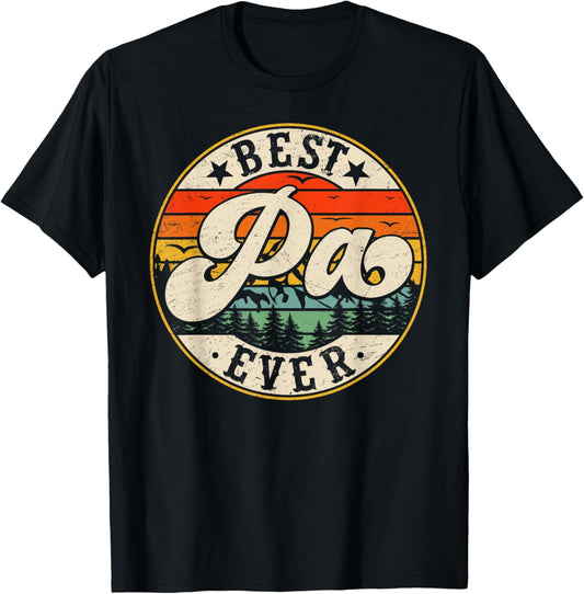 Vintage Best Pa Ever Father's Day Grandpa Men T-Shirt