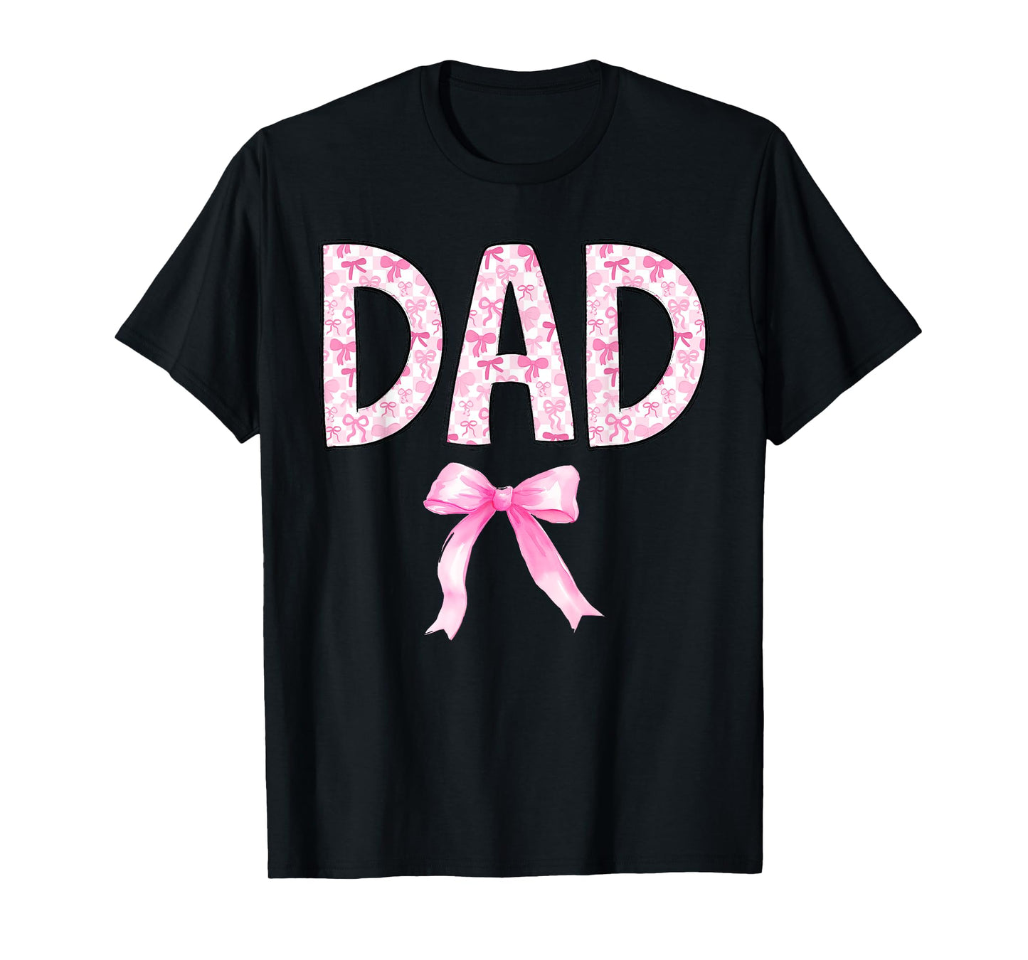 Dad Birthday Squad Matching Coquette Bow Family Party T-Shirt