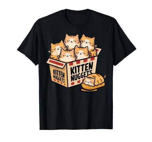 Kitten Chicken Nuggets Gifts For Cat Mom Cat Dad Cat Lover T-Shirt