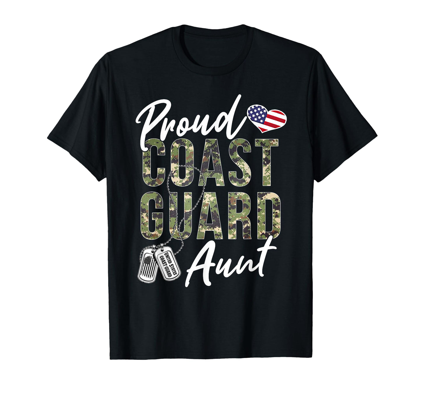 Proud Coast Guard Aunt US Coast Guard Graduation Aunt T-Shirt