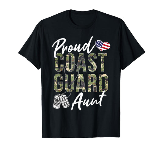 Proud Coast Guard Aunt US Coast Guard Graduation Aunt T-Shirt