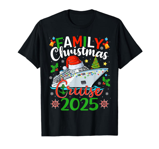 Family Christmas Cruise 2025 Matching Family Cruise Xmas T-Shirt