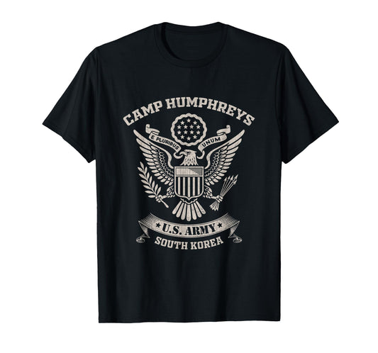 Camp Humphreys Veteran South Korea US Military Base Vintage T-Shirt
