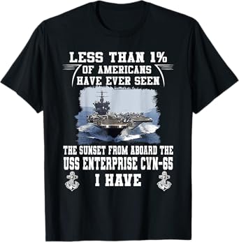 USS Enterprise CVN-65 Aircraft Carrier T-Shirt