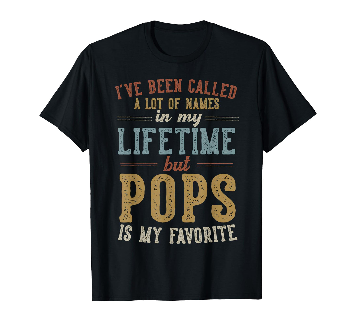 Pops Is My Favorite Name - Father's Day Pops T-Shirt
