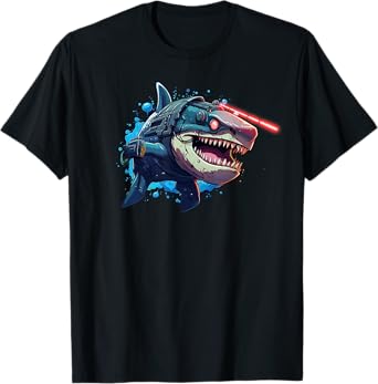 Shark with Laser Beam Attached to its head graphic T-Shirt