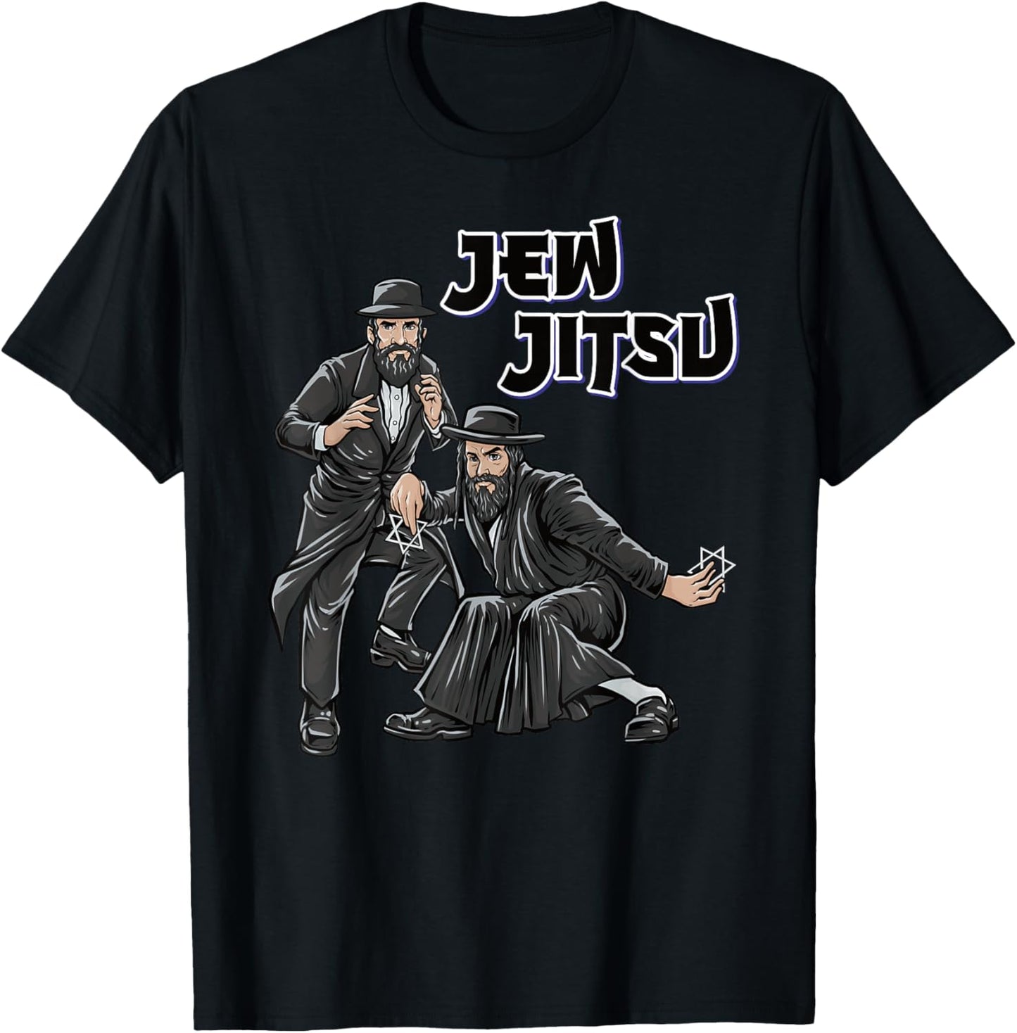Jewish Costume Hanukkah Clothing Rabbi Horah Dance Jew Jitsu T-Shirt