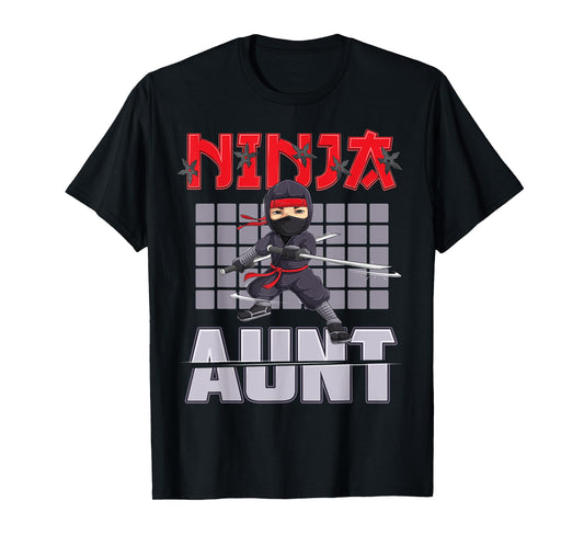 Aunt Ninja Birthday Party Ideas Birthday Ninja Aunt T-Shirt