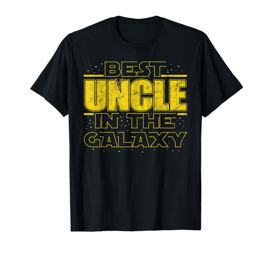 Space Fathers Day Uncle, Best Uncle in the Galaxy T-Shirt