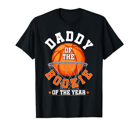 Daddy of Rookie 1st Birthday Basketball Family Matching T-Shirt