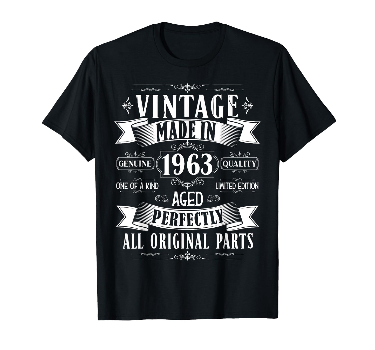 Vintage 62nd birthday men Born 1963 62 years old Bday mens T-Shirt