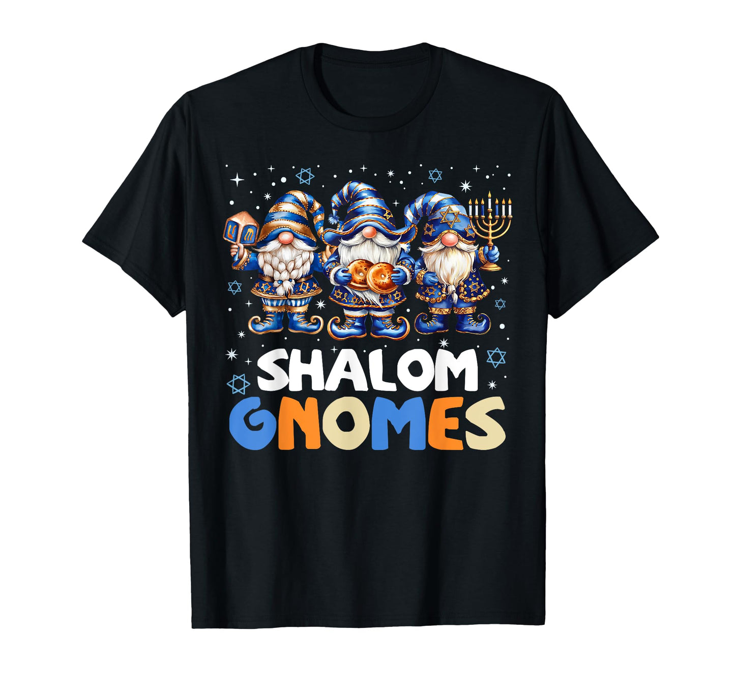 Shalom Gnomes Funny Jew Hanukkah Pajamas Chanukah PJs Women T-Shirt