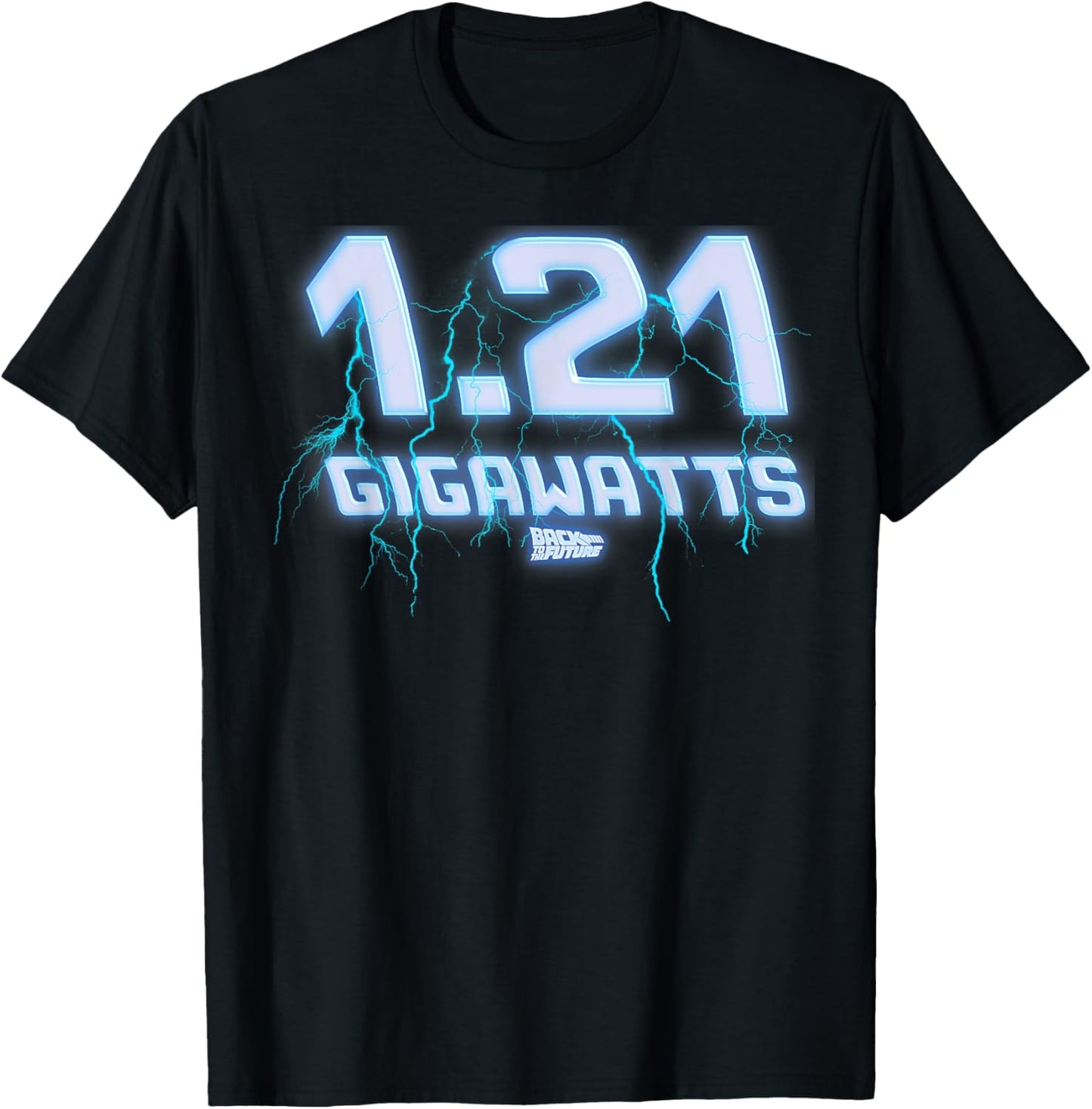 Back to the Future 1.21 Gigawatts Lightening Graphic T-Shirt T-Shirt