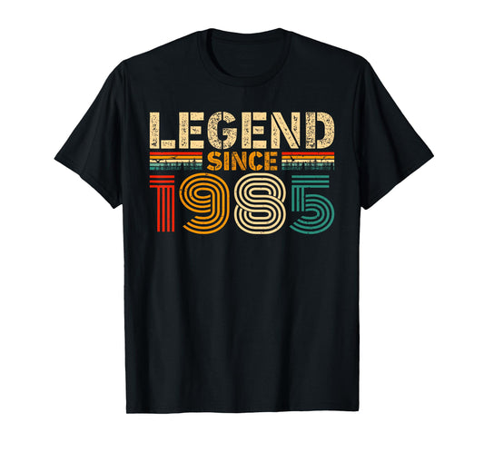 Legend Since 1985 Vintage Birthday Year 1985 Men Women Retro T-Shirt