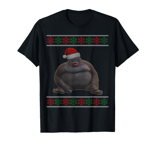 Uh Oh Stinky Poop Dank Memes Le Monke Ugly Christmas T-Shirt