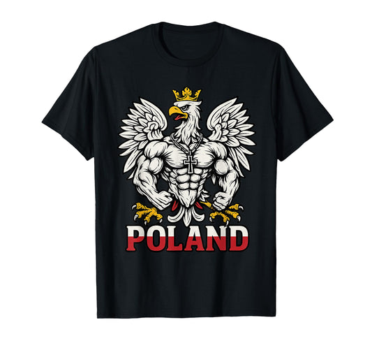 Christian Polish eagle - Poland coat of arms flag T-Shirt