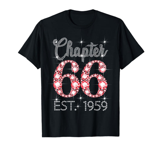 Chapter 66 EST 1959 Happy 66Th Birthday Girl Men Women T-Shirt
