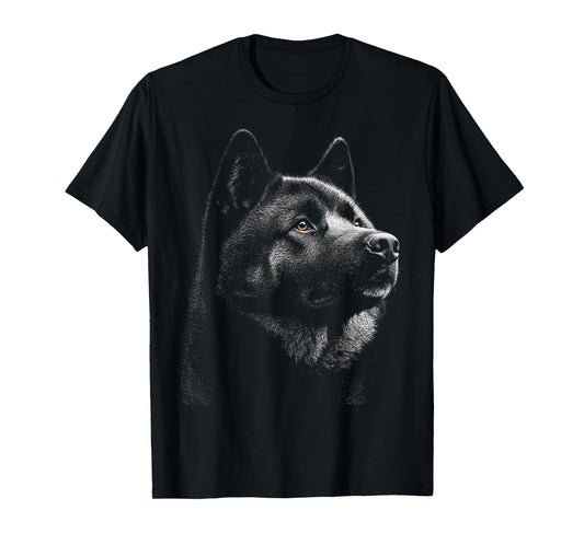 Akita Dog Graphic Pet Illustration Akita T-Shirt