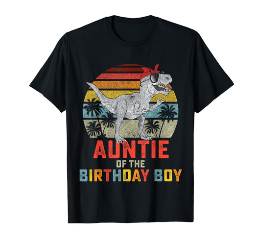 Auntie Dinosaur of the Birthday Boy Matching Family T-Shirt