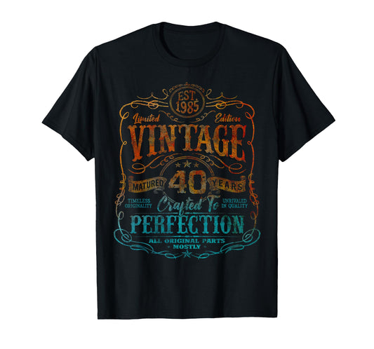 Vintage 1985 Limited Edition Shirt 40 year old 40th Birthday T-Shirt