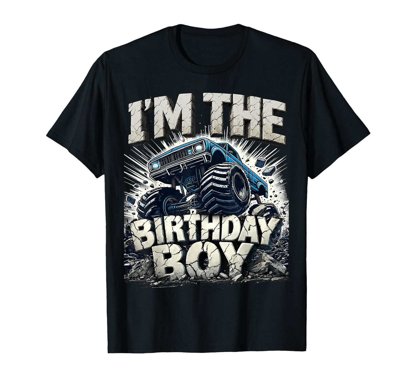 I'm The Birthday Boy Monster Truck Matching Party T-Shirt