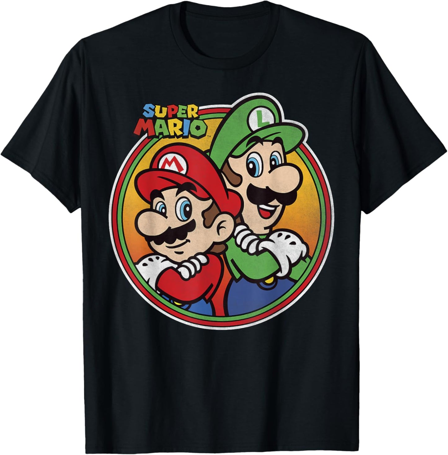 Nintendo Super Mario & Luigi Brothers Circle T-Shirt