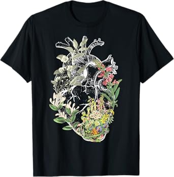 Anatomical Heart And Flowers Show Your Love T-Shirt
