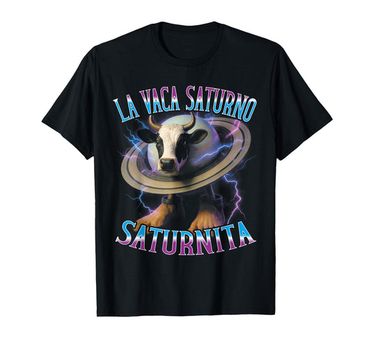 Surreal Italian Brainrot Meme La Vaca Saturno Saturnita T-Shirt