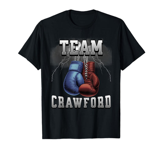 Crawford Era Last Name Retro Family Name Crawford Boxing T-Shirt