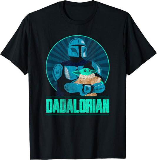 Star Wars The Mandalorian Father's Day Dadalorian Retro T-Shirt