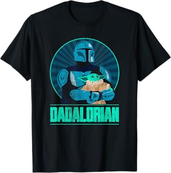 Star Wars The Mandalorian Father's Day Dadalorian Retro T-Shirt