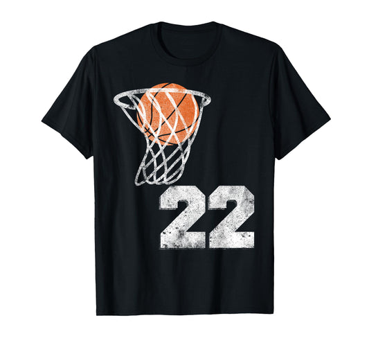 Vintage Basketball Jersey Number 22 Player Number T-Shirt