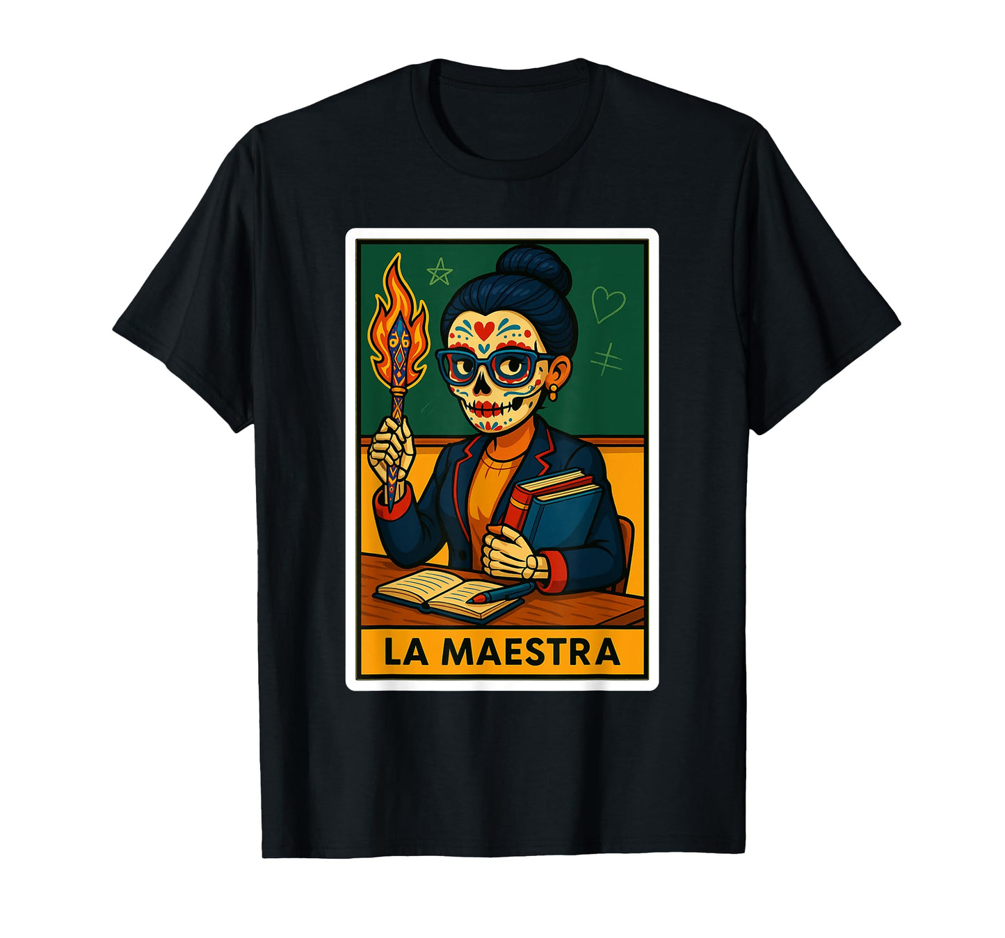 La Maestra | Spanish-Mexican Bingo Card Funny Gifts T-Shirt