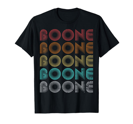 Boone Family Name I Love Boone Personalized Vintage T-Shirt