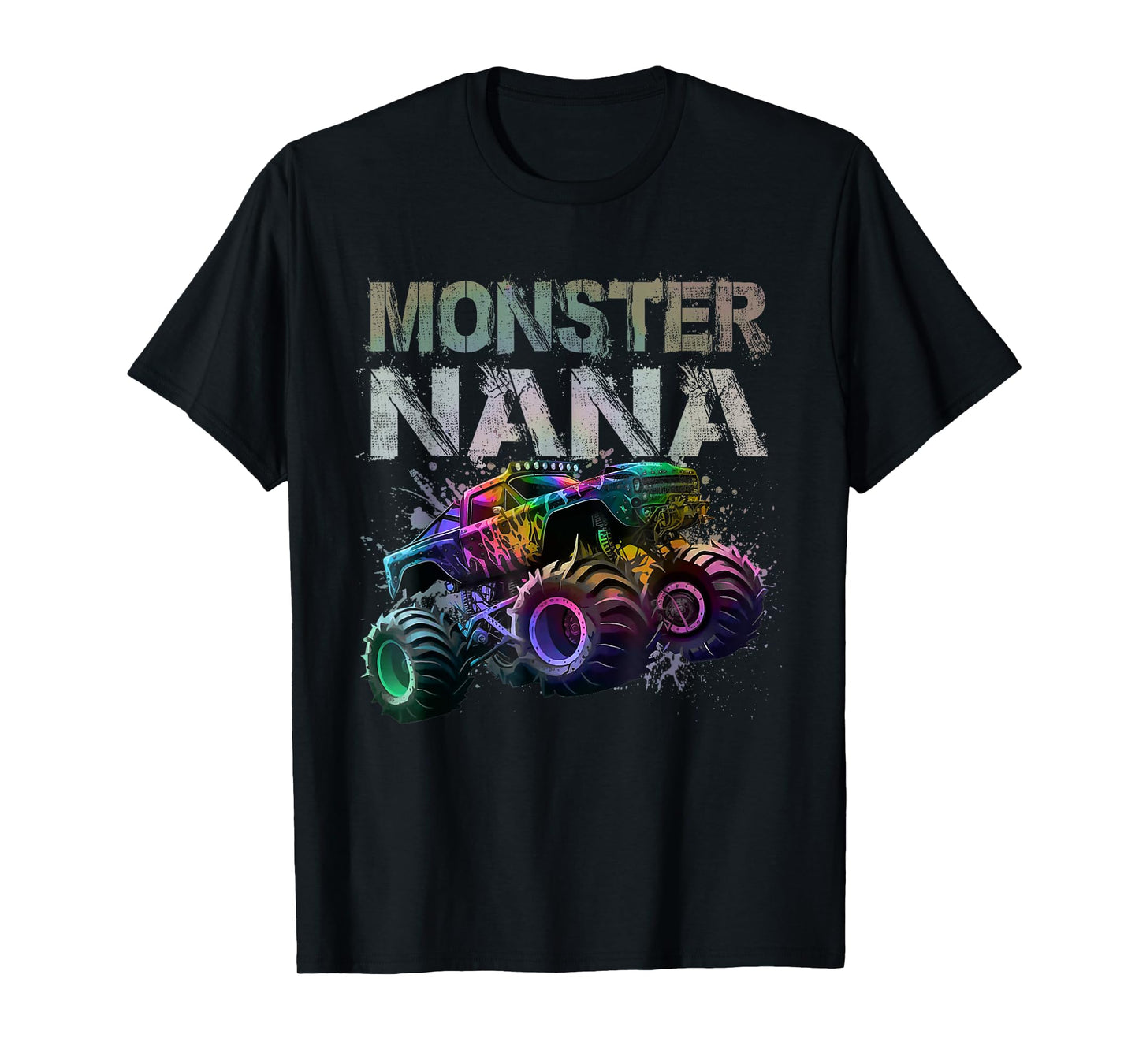 Monster Truck Nana Family Matching Monster Truck Tie Dye T-Shirt