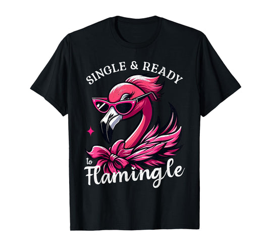 Funny Retro Single and Ready Sarcastic Dating Vintage Womens T-Shirt