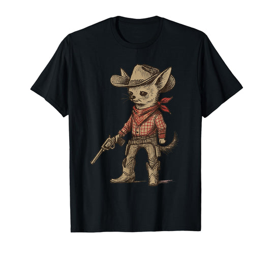 Cowboy Chihuahua Funny Western Cowboy Dog Lover T-Shirt